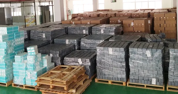 Packed VELUPLY tissue goods in the factory warehouse