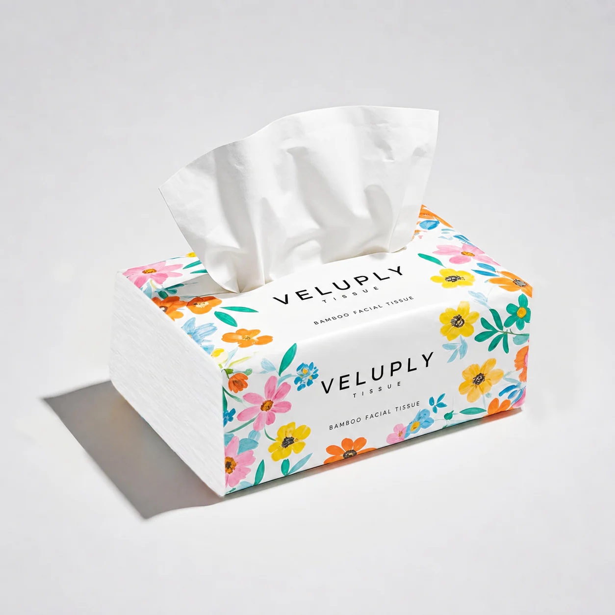 VELUPLY-branded Bamboo Facial Tissue visual developed from matched source product 1601261636354