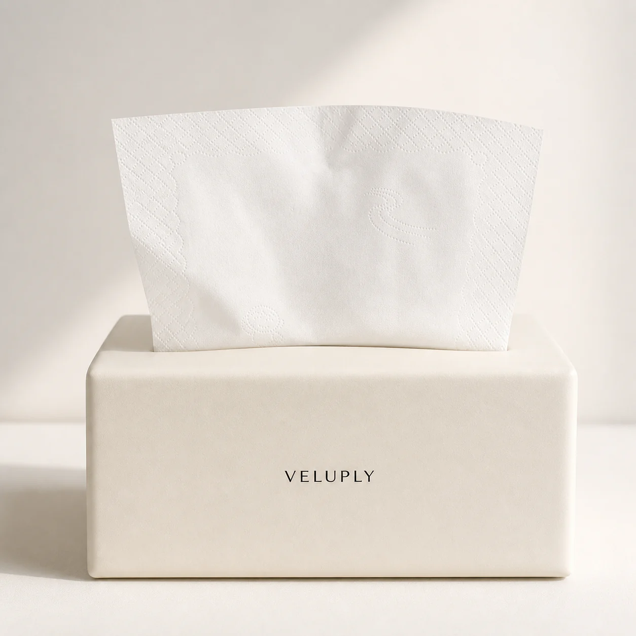 VELUPLY-branded Soft Pack Facial Tissue visual developed from matched source product 1601261608728