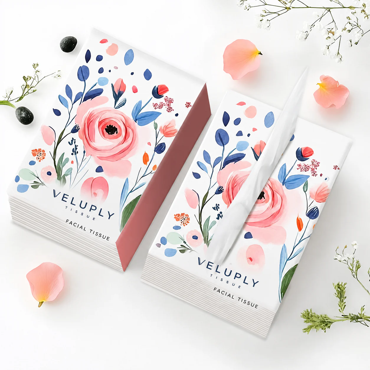 Box Facial Tissue format reference for VP-FT-002